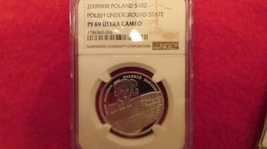 Poland 10 Zlotych, 2009, Polish Underground State and Home Army, NGC PF 69 - Picture 1 of 7