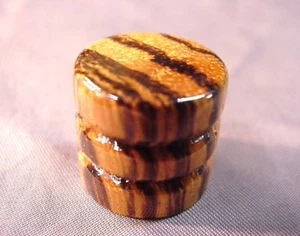 PERNO DE GUITARRA ELÉCTRICA DE MADERA DE CEBRA TORNEADA para luthier personalizado - Imagen 1 de 4