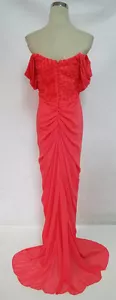 NWT VA VA VOOM $130 Coral Formal Evening Party Dress M - Picture 1 of 3