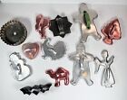 11 Metal Vintage Cookie Cutters Assortment Of Shapes 