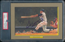 1990 PEREZ-STEELE GREAT MOMENTS #65 WILLIE MAYS AUTO PSA/DNA 10 GEM #d 4144/5000