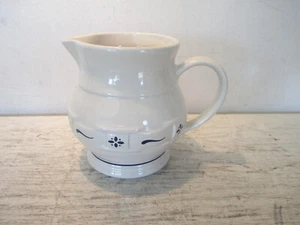 Longaberger Keramik kleiner Milchkrug in gewebten Traditionen blau - Bild 1 von 5