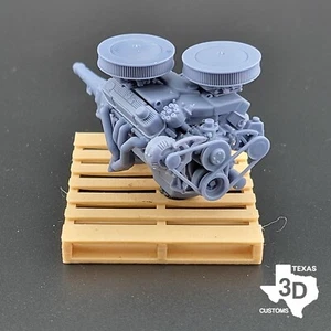 Max Wedge 440 RB modelo motor resina impreso en 3D escala 1:24-1:8 - Imagen 1 de 3