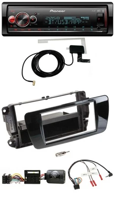 Pioneer Bluetooth DAB USB Lenkrad Autoradio für Seat Ibiza Klavierlack schwarz - Bild 1 von 4