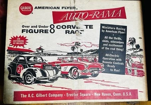 AC Gilbert American Flyer Auto Rama Autorama 8 Corvette Race Set - Picture 1 of 2