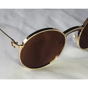 New Women's C de Cartier Round Frame Sunglasses Sun Glasses CT0274S w dust bag - Picture 1 of 5