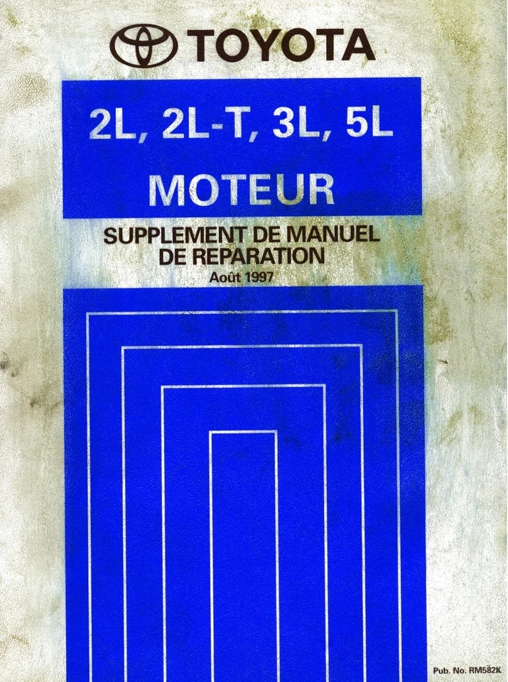 MANUALE RECENSIONE RIPARAZIONE AUTO PDF TOYOTA MANUALE MOTORE 2L 2LT 3L 5L 1997 - Immagine 1 di 1