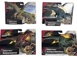 Jurassic World Rebirth Frenzy Pack Archaeornithomimus Beipiaosaurus Minqaria +1 - Bild 1 von 3