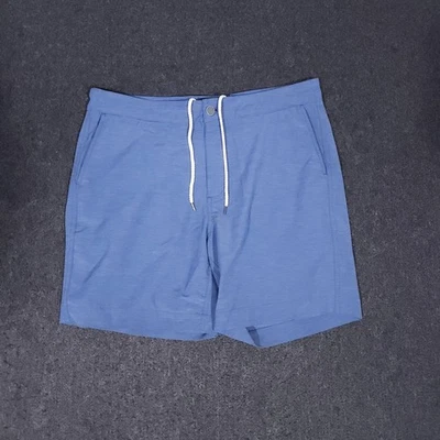 Faherty All Day Shorts Mens 34 Blue Performance Drawstring Stretch Chino Outdoor - Image 1 of 4