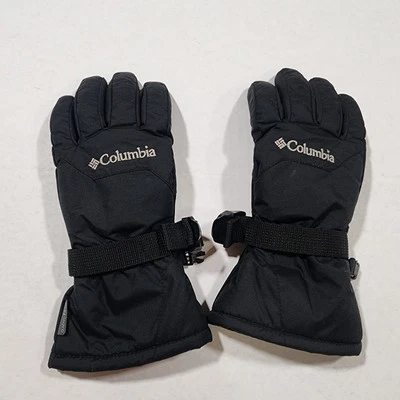 Columbia Size S Youth Unisex BLK Omni- Tech Adjustable Insulated Winter Gloves  - Image 1 of 4