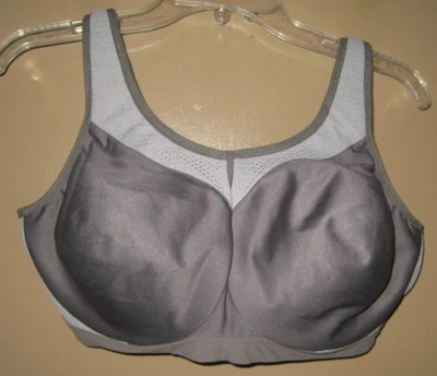 GLAMORISE 9066 Women's Gray High Impact Underwire Sports Bra 40DD - Image 1 of 4