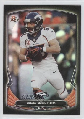 2014 Bowman Black Foil Wes Welker #39 - Image 1 of 2