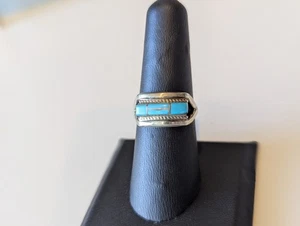 Vintage Native American Sterling - Turquoise - Picture 1 of 7