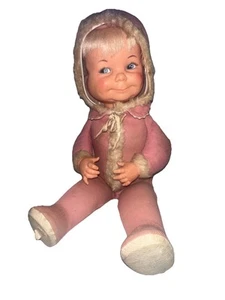VTG. 1968 IDEAL LITTLE LOST BABY DOLL 3  FACES, MADE IN HONG KONG, NO SOUND - Picture 1 of 23