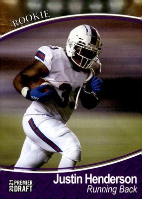 2021 SAGE Premier Draft #87 Justin Henderson Purple - Image 1 of 2