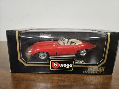 Burago JAGUAR E Type Cabriolet 1961 1/18 Nuova in Scatola cod.3016 - Immagine 1 di 4