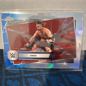 2025 Topps Chrome WWE - Angel Garza #27 Red & Blue Refractor - Picture 1 of 6