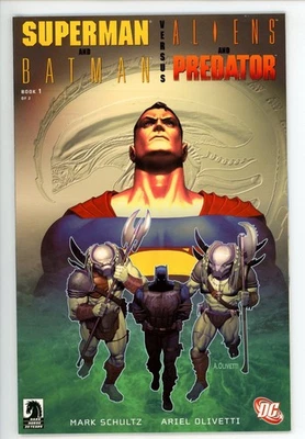Cómic de Superman y Batman contra alienígenas y depredador #1 Dark Horse Foto 1 de 2