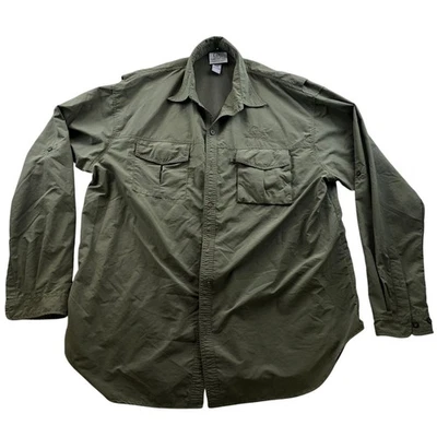 Ducks Unlimited Men's Shirt Size XXL Long Sleeve Fishing Hunting Button Up Green - Image 1 of 4