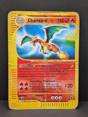 Charizard 006/165 Expedition Base Set Reverse Holo Rare Pokemon TCG Nintendo ink - Image 1 of 2