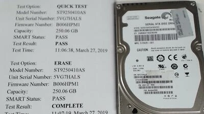 SEAGATE MOMENTUS ST9250410AS 250GB SATA HARD DRIVE P/N: 9HV142-037 - Image 1 of 2