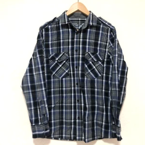 Cherokee Mens Shirt Size S Blue Checked Buttoned Long Sleeve Cotton - Picture 1 of 10
