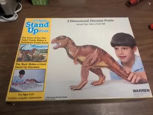 Vintage 1983 3-D Standup Prehistoric Dinosaur Puzzle 29 Piece # 1777 - Picture 1 of 11