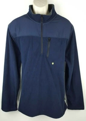 Neu ohne Etikett Bass langärmliger 1/4-Reißverschluss Fleecepullover Pullover für Herren Gr. 2XL Polyester - Bild 1 von 4