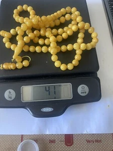 AUTHENTIC BALTIC AMBER ROSARY PRAYER BEADS TASBEEH MISBAHA 99 BEADS 41.5GRAMS - Picture 1 of 1