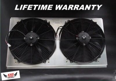 KKS1492 Aluminum Radiator16"Fan Shroud Fit 92-93 CHEVY C/K Series 6.5L DIESEL V8 - Image 1 of 4