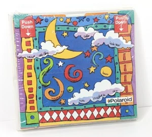 Polaroid Photograph Cardboard Frame Moon Clouds Pop Up Double Side Vintage NOS - Picture 1 of 3