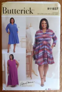 NEW Butterick Pattern R 11837 Misses' Plus sz 20W-28W Knit Dress with variation - Picture 1 of 2
