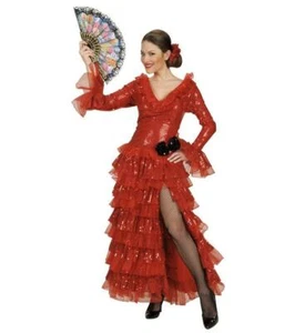 Pailletten Carmencita Theater Kostüm Set Medium Erwachsene Damen Kostüm - Bild 1 von 2