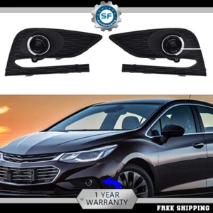 Bumper Fog Lights Driving Lamps w/ Switch Left+Right For 2016-2018 Chevy Cruze - Picture 1 of 14