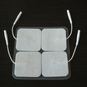20 Electrode Pads EMS for Tens Massager 7000, 3000- Units 2x2 Inch White Cloth - Picture 1 of 2