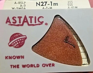 ASTATIC N27-1m Diamond Stereo Needle Replacement Record Phonograph USA LP USA - Picture 1 of 2