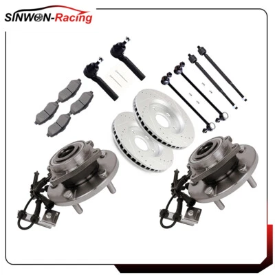 For 2008-16 Chrysler Town & Country Front Tie Rod End Sway Bar Wheel Hub Bearing Foto 1 de 4