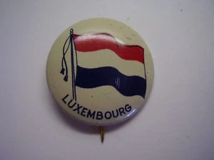 Alfiler de metal vintage bandera de Luxemburgo - Imagen 1 de 3