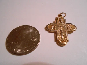 Anhänger Kreuz vergoldet - Bild 1 von 2