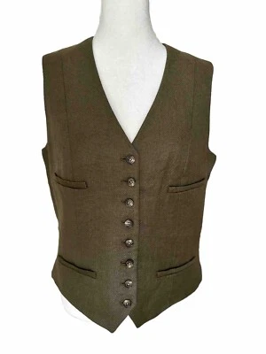 Chaleco de tweed Lauren Ralph Lauren | Tejido 100 % lino | Talla 10 Foto 1 de 4