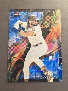 2024 Topps Finest - Common Blue Checkerboard Refractor #16 Fernando Tatís Jr /99 - Picture 1 of 2