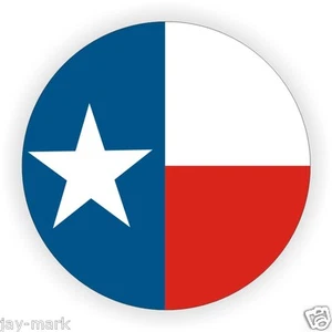Calcomanía redonda sombrero duro con bandera de Texas/pegatina para casco de motocicleta/etiqueta/caja de herramientas - Imagen 1 de 1