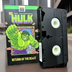 VINTAGE FOX Kids Marvel Comics The Incredible Hulk Return of the Beast 1997 VHS - Picture 1 of 3