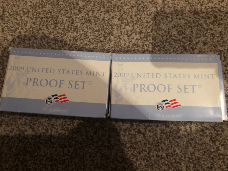 TWO 2009 US Mint Proof Set W/ Box & COA - Image 1 of 1
