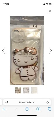 Sanrio Hello Kitty iPhone 14 case white compact mirror makeup Anime Apple NEW - Image 1 of 3