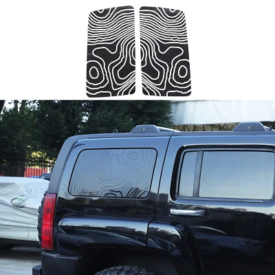 Матовая черная виниловая наклейка на заднее боковое окно пейзаж подходит для Hummer H3 2005-2009 - Изображение 1 из 4