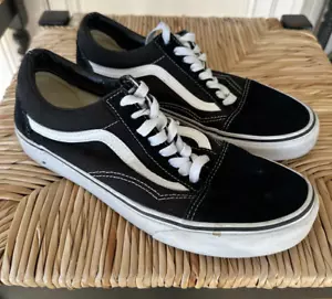 Zapatos con cordones Vans Off The Wall de gamuza negros para hombre talla 8 - Imagen 1 de 8