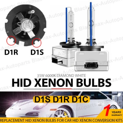 2PCS NEW OEM D1S 6000K 85415 85410 66140 66144 HID XENON HEADLIGHT BULBS SET - Image 1 of 4