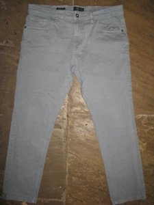 Grey Next Jeans Denim Trousers Pants W 38 W 38R Slim Fit Stretch - Picture 1 of 8
