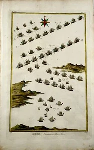 1777 FORMACIONES DE ATAQUE NAVAL MARINO - GRAN FOLIO - Diderot; Defehrt - Picture 1 of 3